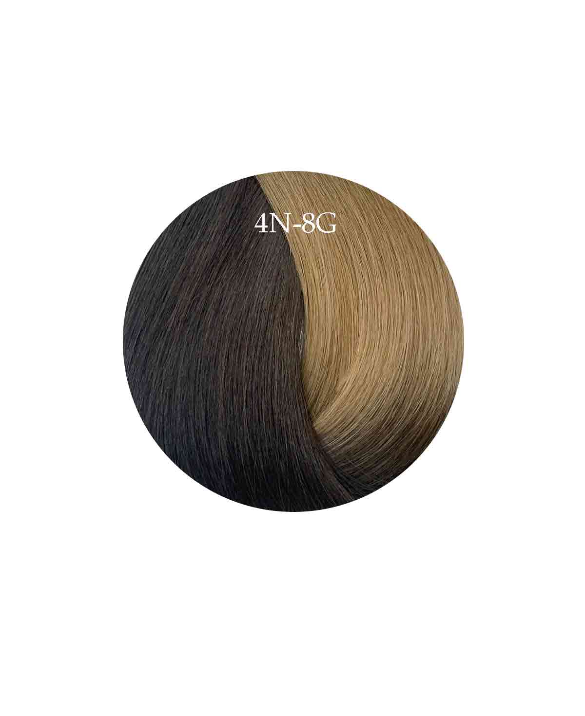 Showpony 45-50cm (20") Skin Weft Extensions - Ombre - 4N-8G Warm Coffee Melt 