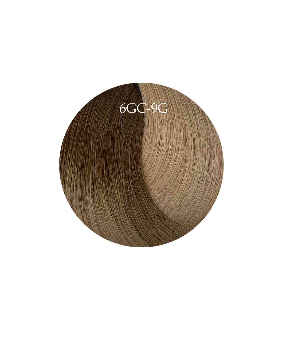 Showpony 45-50cm (20") Skin Weft Extensions - Ombre - 6GC-9G Warm Copper Beige