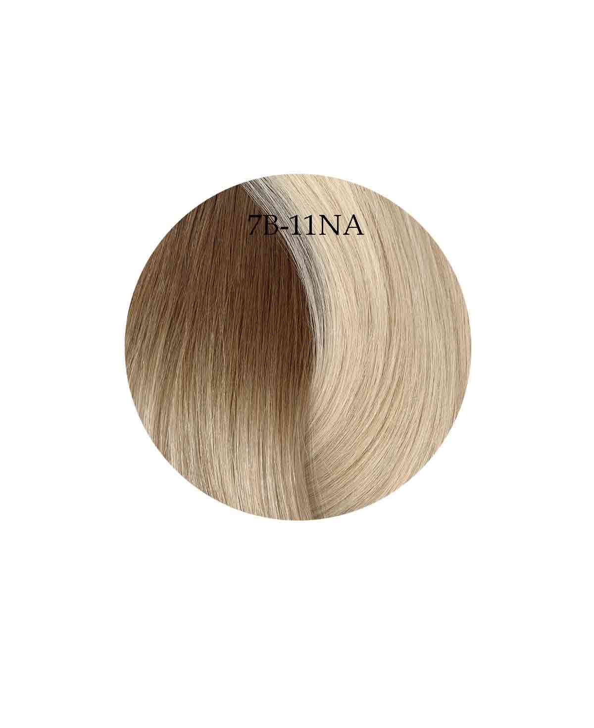 Showpony 45-50cm (20") Skin Weft Extensions - Ombre - 7B-11NA Warm Salted Caramel 