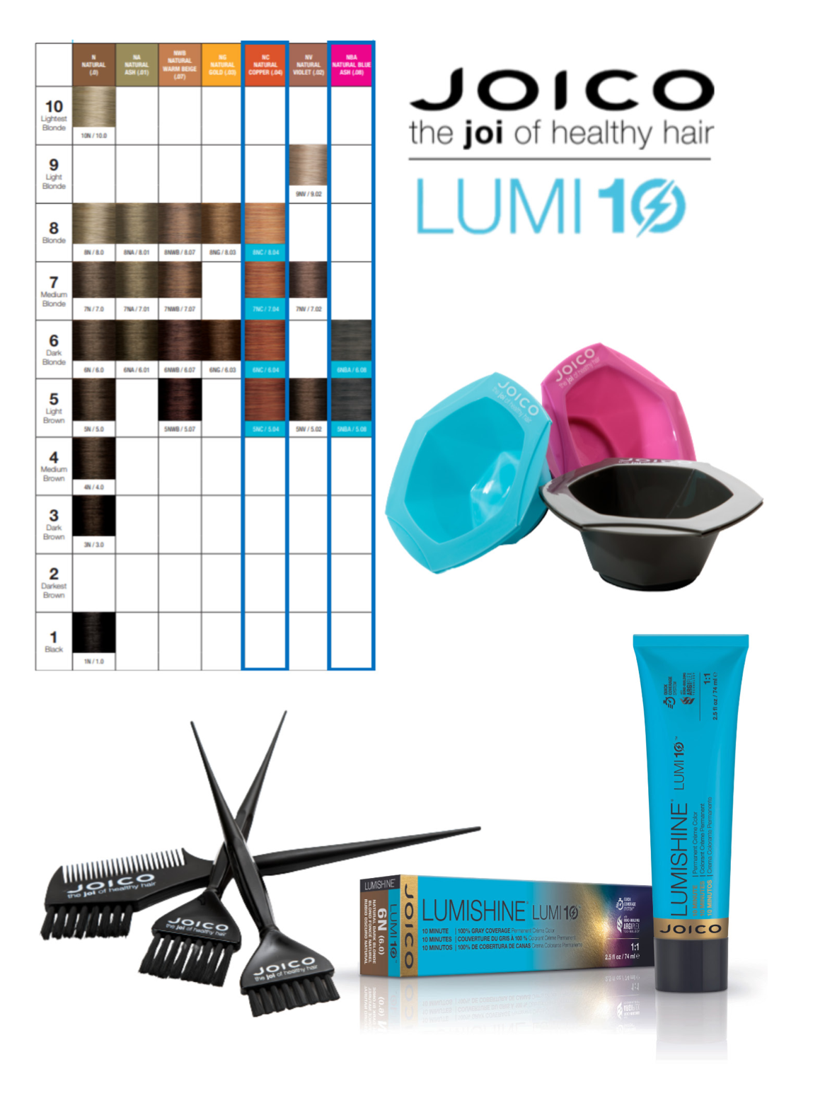 JOICO LUMI 10 NEW SHADES