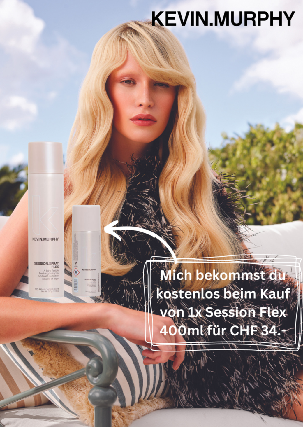 Kevin.Murphy Session Spray Flex Deal: 6x400ml + 6x100ml