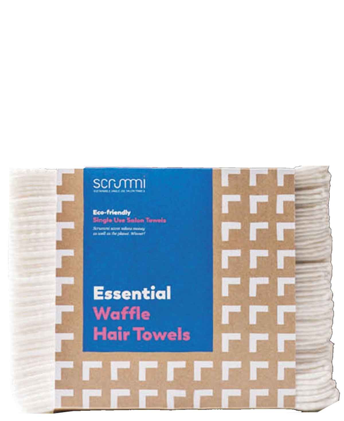 Scrummi Essential Waffle WHITE Salon Towels, 80x40cm, 700 Stk..