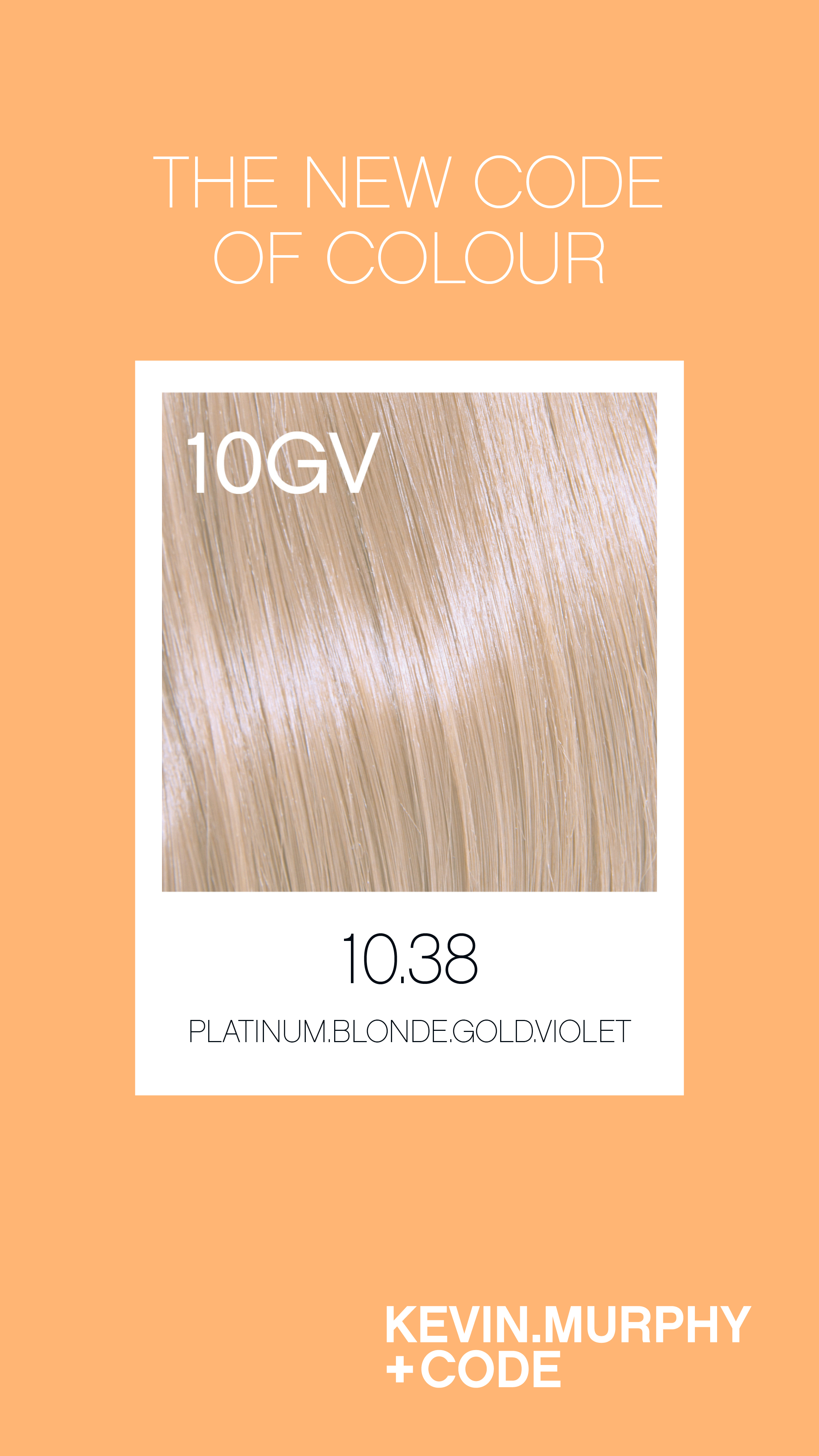Code 10.38 /10GV - Platinum.Blonde.Gold.Violet