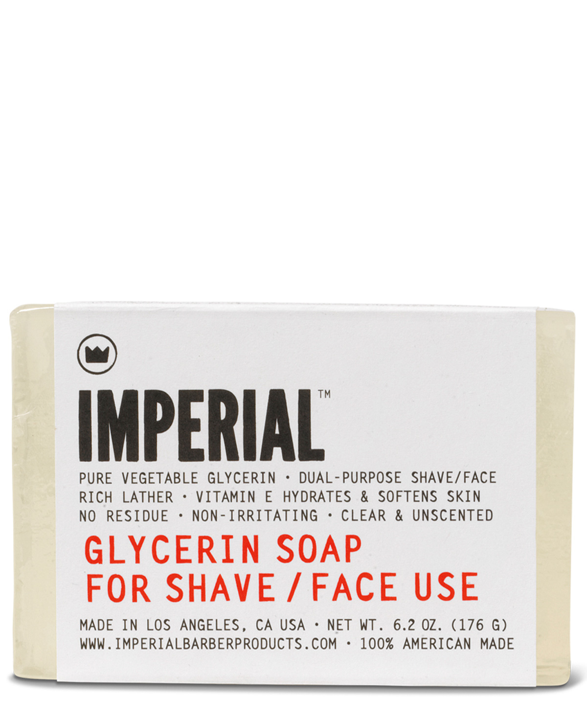 Imperial Glycerin Shave/Face Soap (Bar) 176g