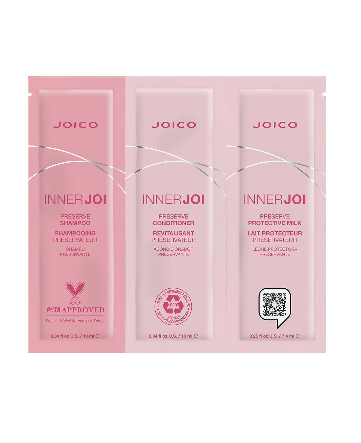 Joico InnerJoi Preserve Trio foil - SH/CD/Milk - 10/10/7ml