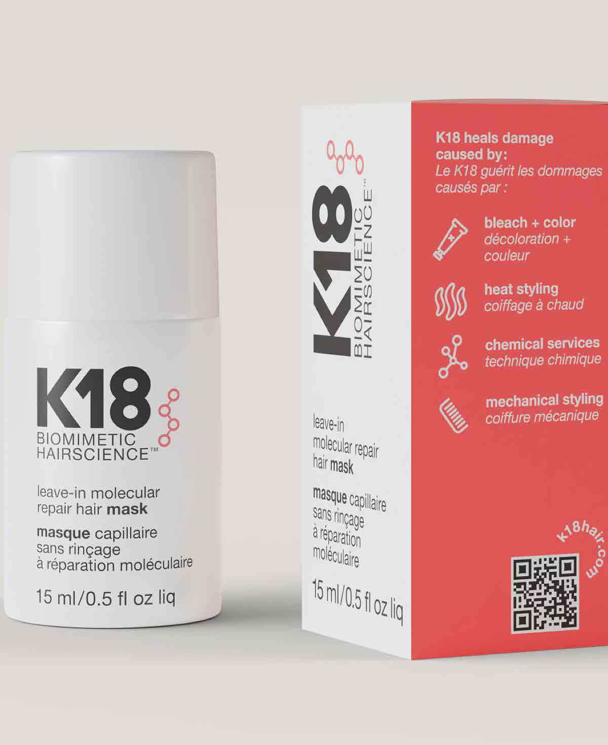K18 Leave-In Molecular Repair Hair Mask 15ml 