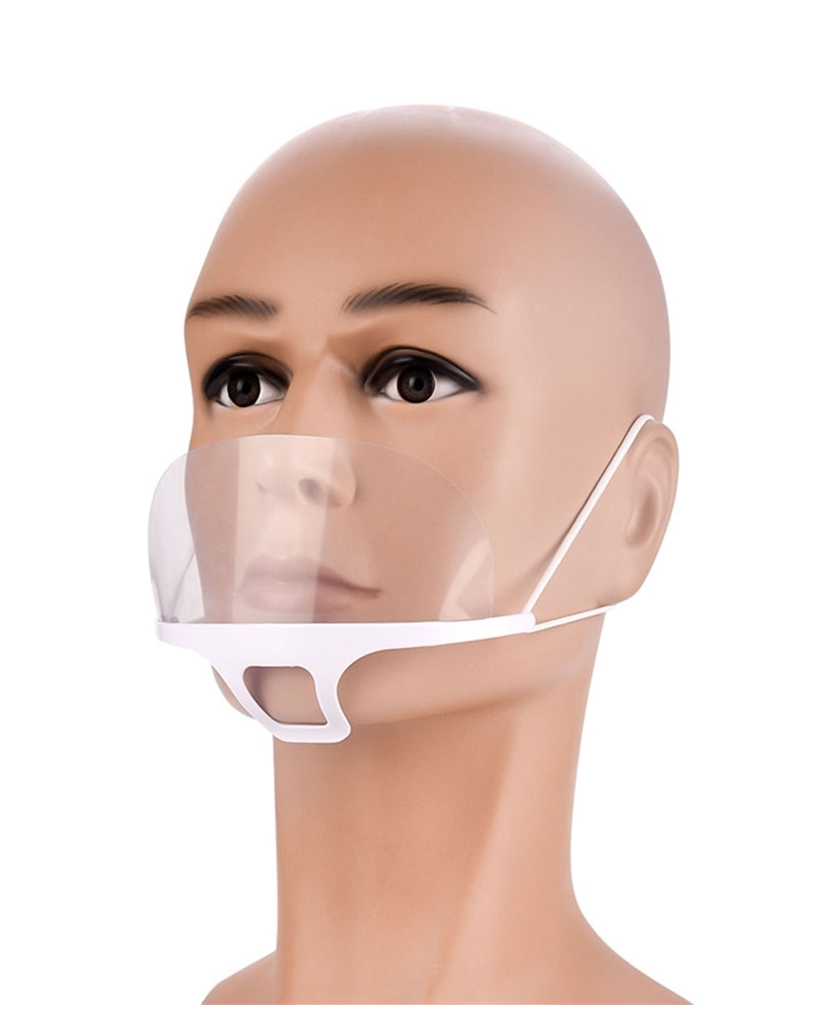 Plastic clear Mouth shield 10 Stk. 