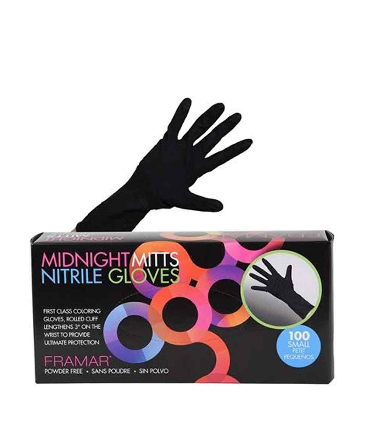 Framar Midnight Mitts Nitrile Gloves - Small