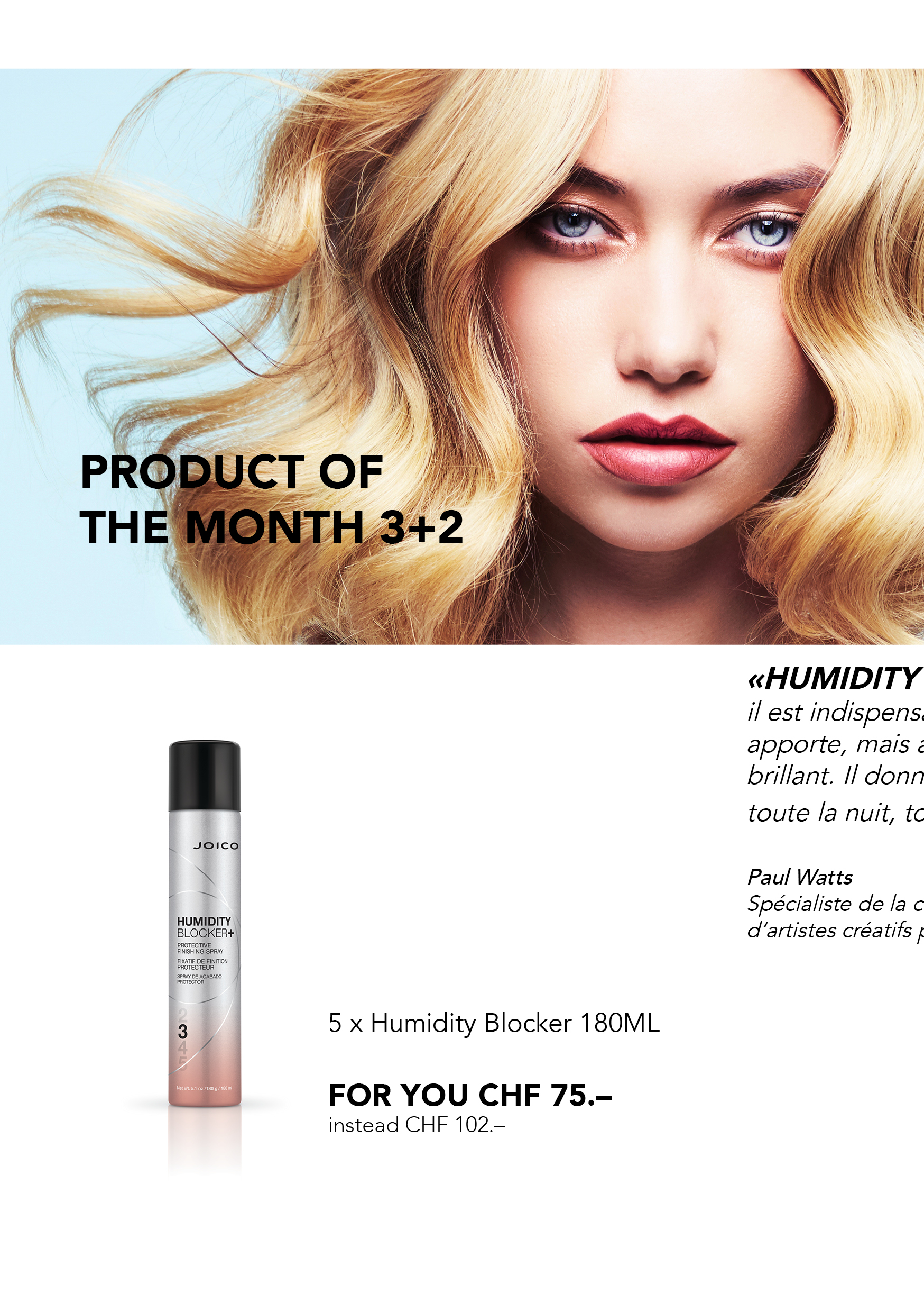 JOICO Produkt des Monats 09/10 3+2