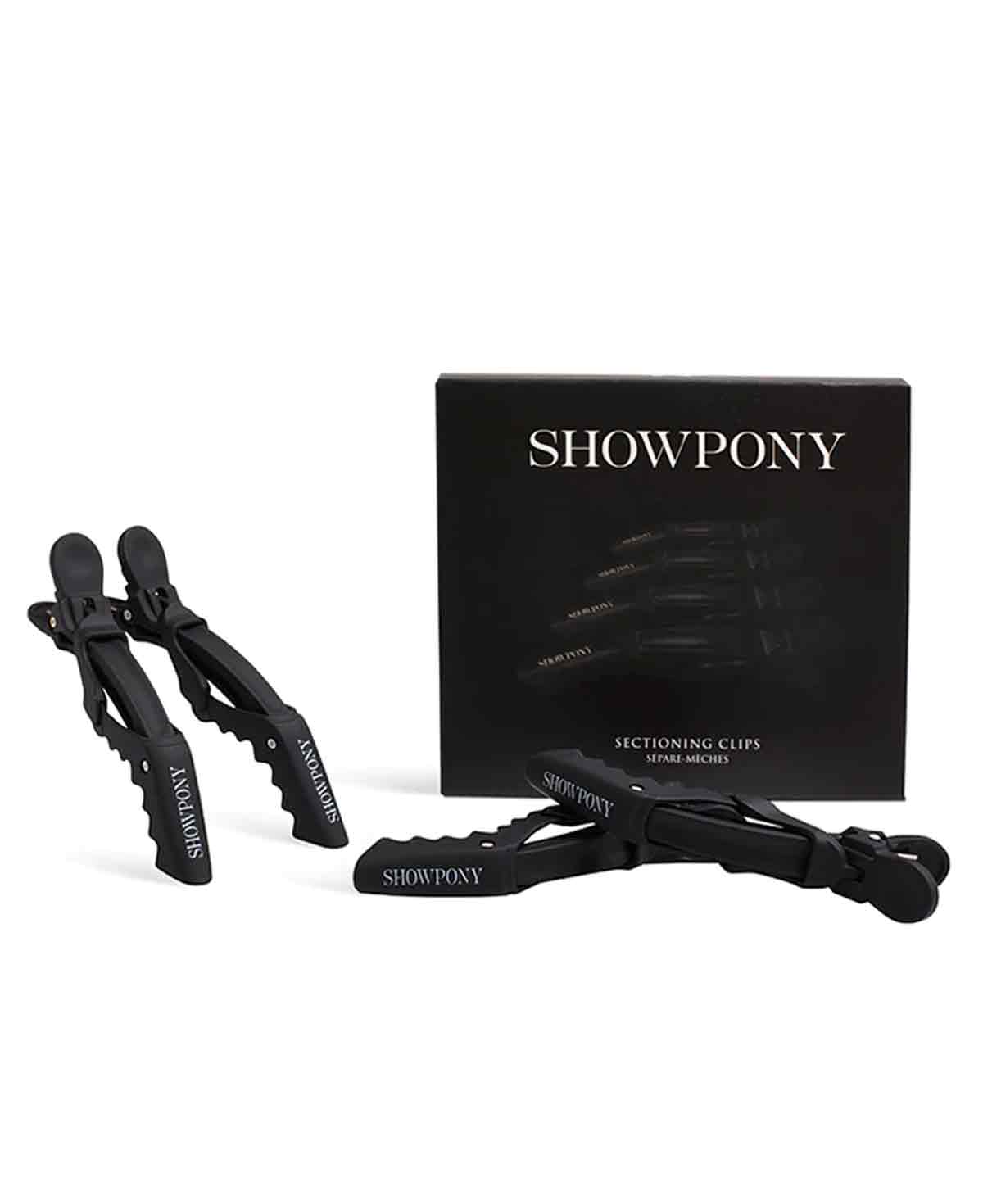 Showpony Sectioning Clips - 4 per Pack - Black