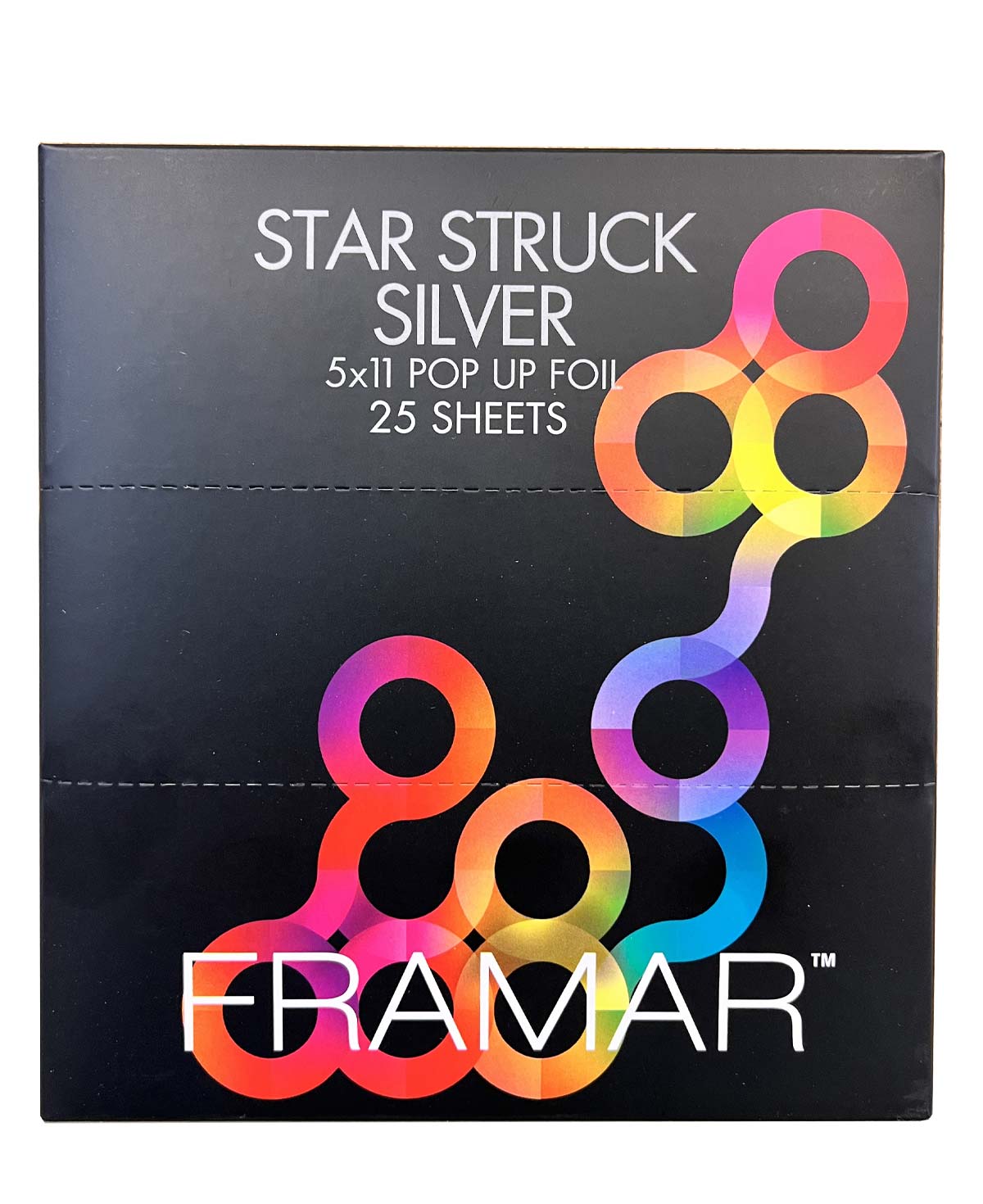 Framar 5x11 Pop Up Star Struck Silver Foil - 500 Sheets