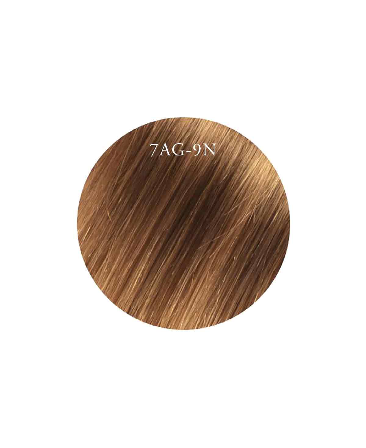 Showpony 45-50cm (20") 7 Piece Clip In Hair Extension - 7AG-9N Dark Bronde Highlight