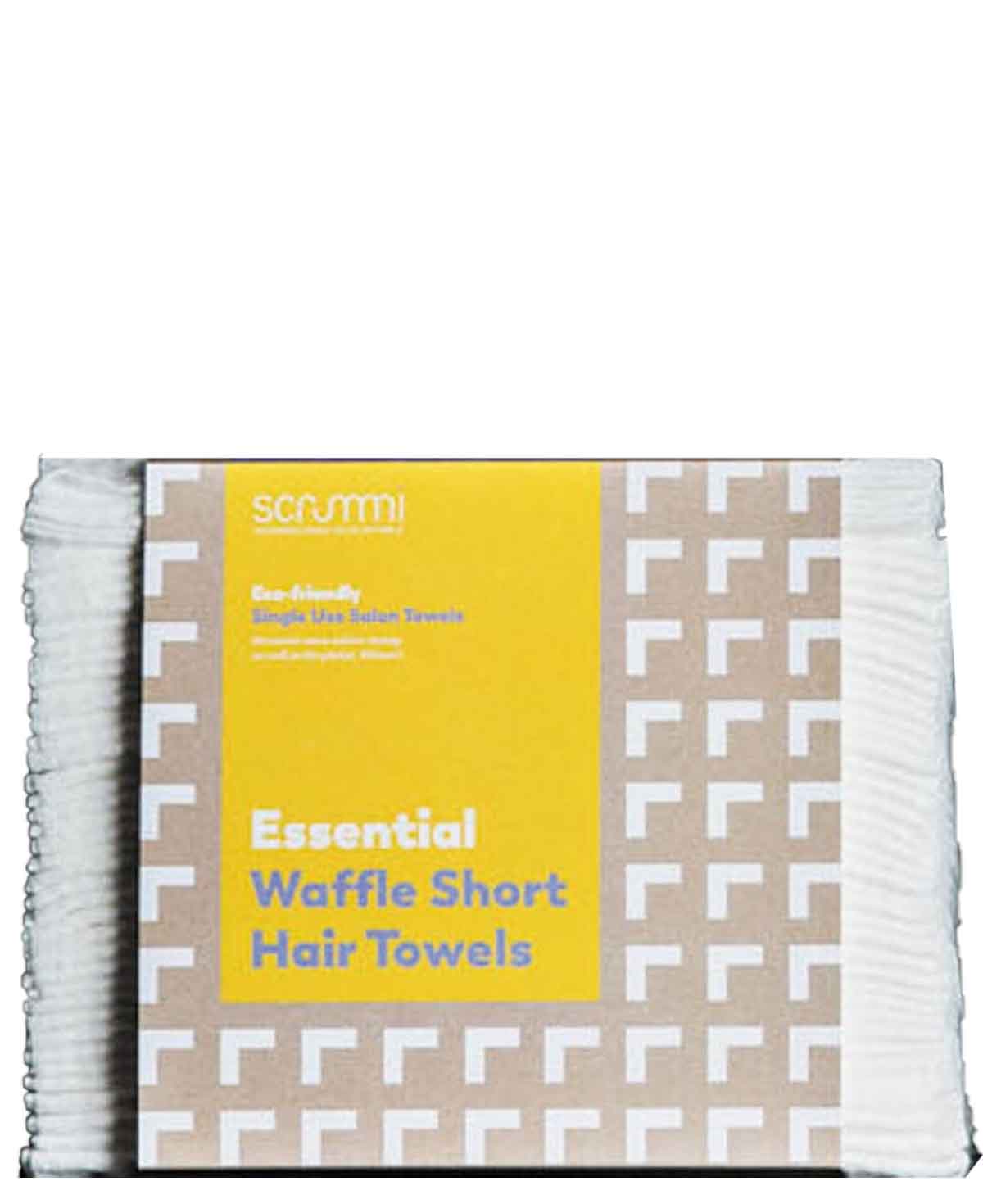 Scrummi Essential Waffle White Short Hair Towels 60x40cm, 500 pieces