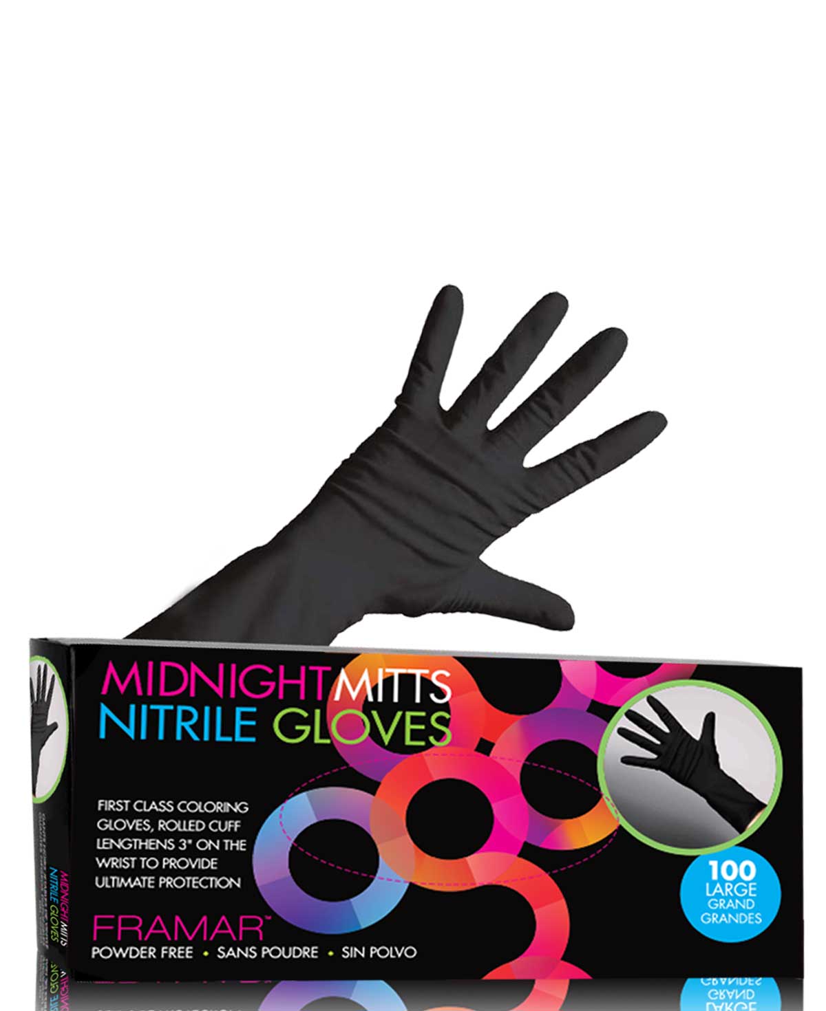 Framar Black Mamba Nitrile Gloves- Large